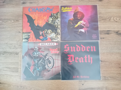 4 x Heavy metal LP