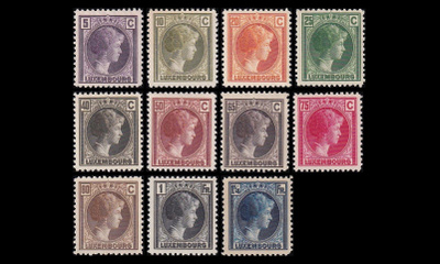 Luxemburg 166-76 * Käyttösarja Charlotte (1926)