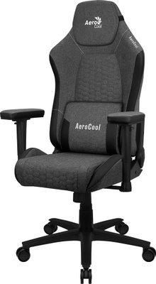 Aerocool CROWNASHBK, Ergonomic Gaming Chair, Adjustable Cush