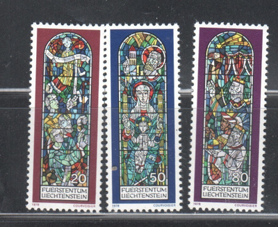 Liechstenstein 1978 kirkon lasimaalauksia