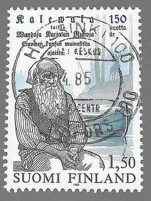 1985 1,50 MK KALEVALA 150V. HELSINKI 100 13.4.85? LEIMA