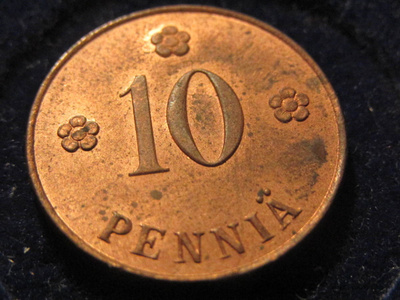 10 penniä 1919