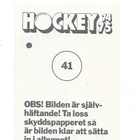 1974-75 SWE Williams #41 Valeri Kostin , Khimik Voskresensk - pikkukuva 2