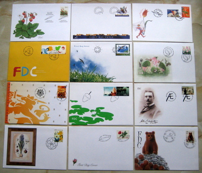 12 kpl FDC-kuoria. 4 kuvaa (89)