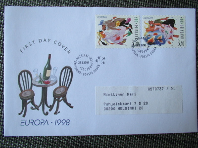 FDC EUROPA 1998 (27.3.1998)