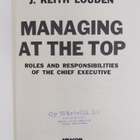 J. Keith Louden : Managing at the top : roles and respons... - pikkukuva 3