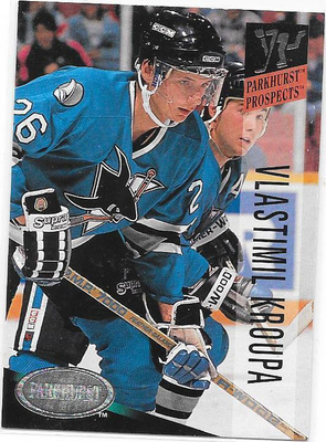 1993-94 Parkhurst #266 Vlastimil Kroupa San Jose Sharks RC