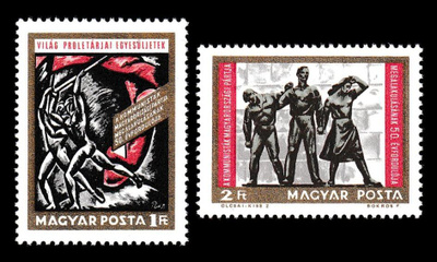 Unkari 2463-4 ** Kommunistipuolue 50v (1968)