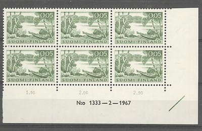 1963  5p rantamaisema nro-6lo 1333 ++