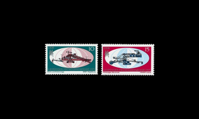 DDR 1653-4 ** Leipzigin kevätmessut (1971)