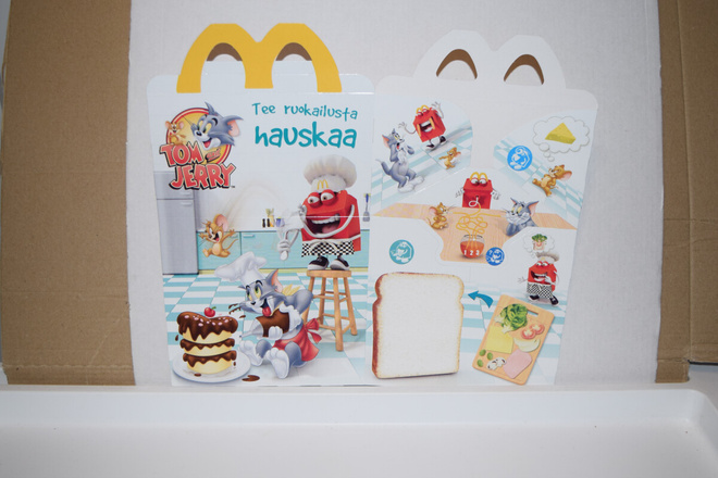 Mcdonald's happy meal laatikko Tom & Jerry
