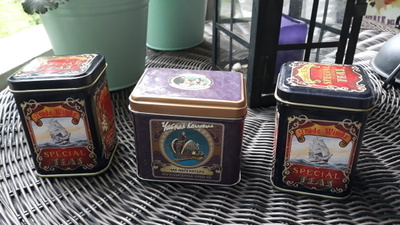 Teepurkit/peltipurkit, 3 kpl