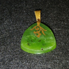 Upea Vintage Jade kivi riipus Jade Greenstone - pikkukuva 1