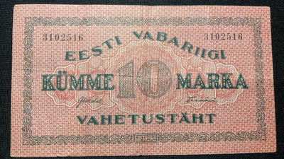 Eesti Vabariigi 10 Marka 1922 vahetustäht