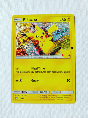 McDonalds 2021 Pokemon 25th Anniversary Holo - Pikachu