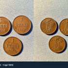 30 kpl Suomen 1 pennin kolikoita 1900–1923 – 11 vuosilukua - pikkukuva 3