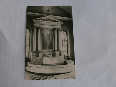 Oulu, Tuomiokirkko, Alttari, vanha mv kortti, p. 1963