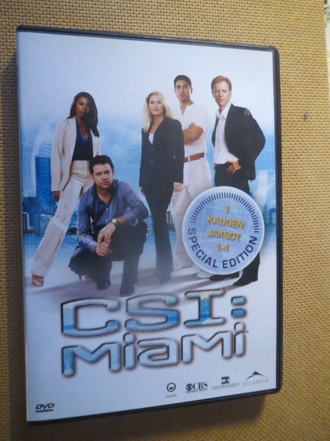 CSI: Miami kausi 1 jaksot 1-4 DVD