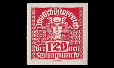 Itävalta 309x ** Sanomalehtimerkki 1.20 Kr (1920)