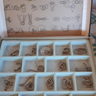 Metalliset puzzle osat 18 kpl, puzzle play, peli - pikkukuva 1