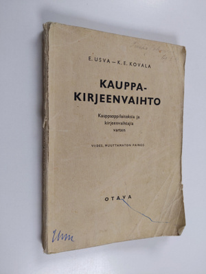 E. Usva : Kauppakirjeenvaihto