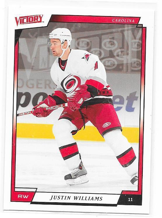 2006-07 UD Victory #38 Justin Williams Carolina Hurricanes