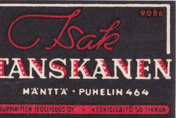 Mänttä. Isak Tanskanen    b501