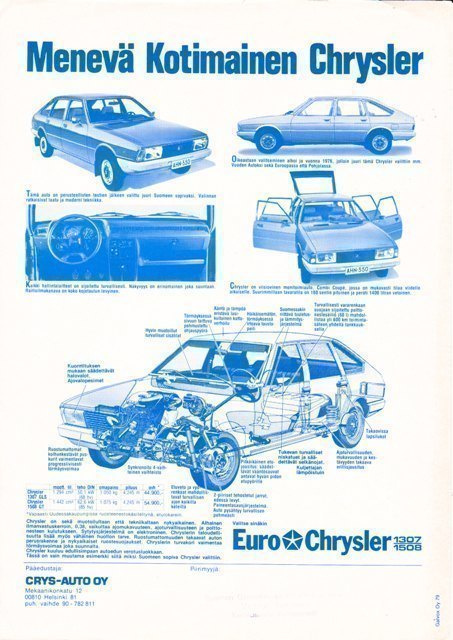 Chrysler 1307 ja 1508 -esite, 1979