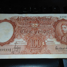 Argentiina 100 Pesos 1957-67 P272c XF - pikkukuva 1
