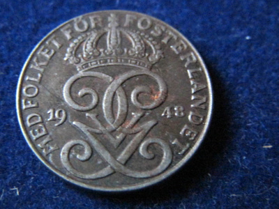 2 öre 1948 fe. Ruotsi-Sweden