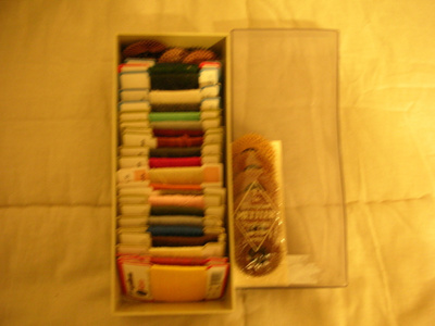 laatikollinen lankoja