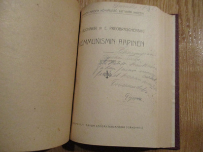 PENIKKATAUTI "MANIFESTI" KOMMUNISMIN AAPINEN Buharin 1922