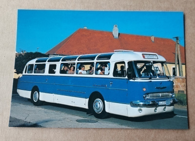 Ikarus 55 Lux linja-auto postikortti
