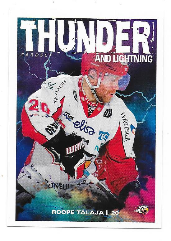 2019-20 CardSet Thunder And Lightning #12/15 Roope Talaja