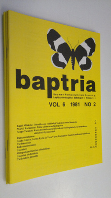 Baptria vol 6 1981 n:o 2-4 : Suomen perhostutkijain seura...