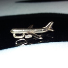 Finnair Hopea lentokone riipus kullautta 925S - pikkukuva 1