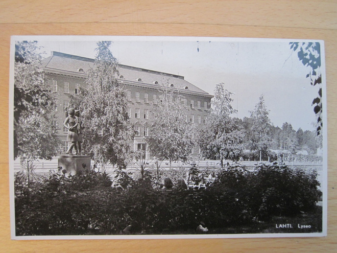 VANHA Postikortti Lahti 1950-l Alkup. Mallikappale