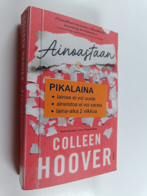 Colleen Hoover : Ainoastaan sinä