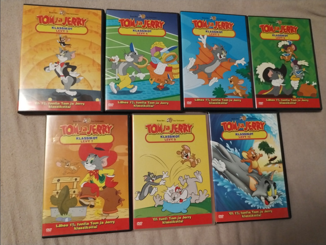 Tom & Jerry klassikko dvdt 7 kpl
