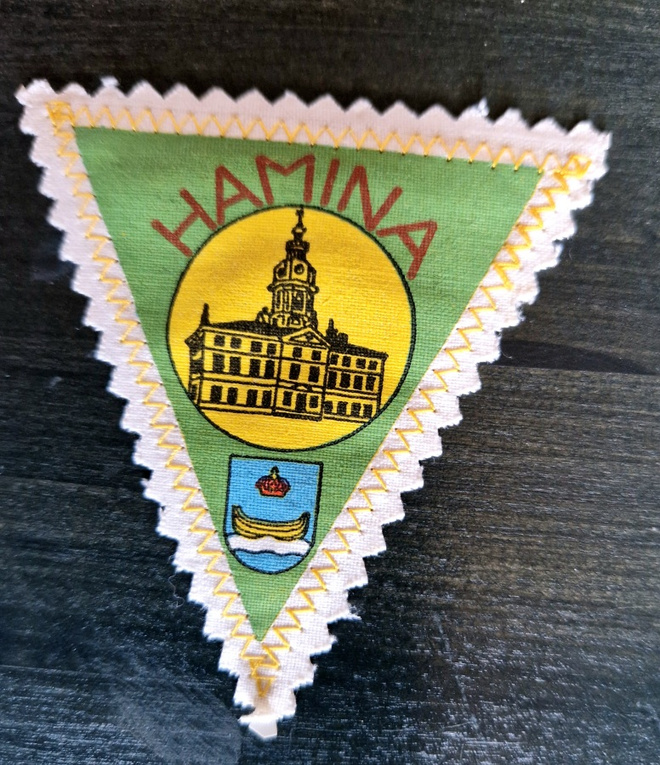 Hamina vintage kangasmerkki
