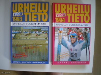 HALVALLA Urheiluvuosi 1993 ja 1994, LUKEMATON!!!