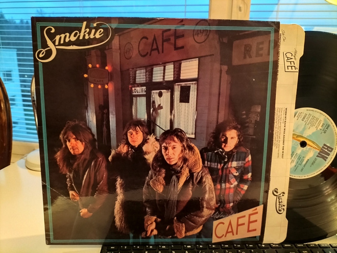 SMOKIE, Midnight Cafe, LP orig. UK -76 HIENO KUNTO !!