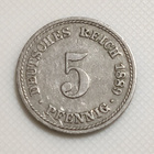 Saksa 5 Pfennig 1889A - pikkukuva 1
