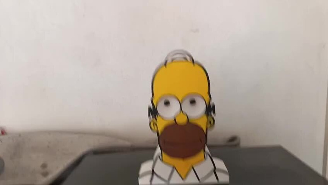 Homer Simpson -koriste – katse seuraa katselijaa