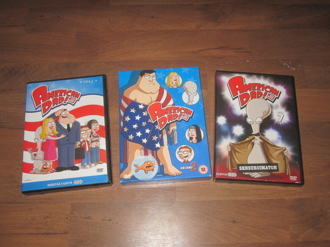 American Dad - kaudet 1, 2 & 7 (3x3dvd)