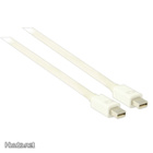 Valueline Mini DisplayPort kaapeli, uros-uros, 2m, valk.UUSI - pikkukuva 2