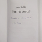 Arttu Käyhkö : Ihan harunista! (signeerattu, tekijän omiste) - pikkukuva 3