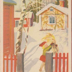 Olavi Vikainen Tyttö laittaa lyhdettä - pikkukuva 1