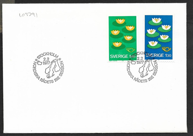 Ruotsi - Norden IV 1977 FDC (Fac. 989-990)