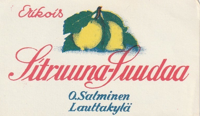 ERIKOIS SITRUUNA JUOMAA O.SALMINEN LAUTTAKYLÄ (W16)